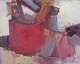 Carl-William 
Hammar 
(1918-2006), 
Swedish artist, 
oil on board.
Abstract 
composition.
Dated ...