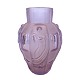 Vase in amethyst glass. From around 1930, in art deco style. With frosted and clear glass. ...