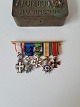 Miniature order 
buckle with 
five orders: 
With orders 
from Denmark - 
Germany - 
Holland - 
France ...