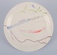 Stig Lindberg 
for 
Gustavsberg. 
"Löja" plate. 
Hand-painted 
with a fish 
motif. 
Satirical ...