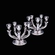 Theodor Sabroe 
- Copenhagen. A 
pair of 
Sterling Silver 
Five-Light 
Candelabra.
Designed and 
...