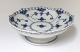 Royal Copenhagen. Blue fluted, full lace. Small round bowl on foot. Model 1023. 
Height 6 cm. Diameter 17,5 cm. (2 quality)