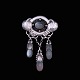 Evald Nielsen 
1879 - 1958. 
Art Nouveau 
Silver Brooch 
with Moonstone.
Designed and 
crafted by ...