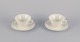 Arabia, 
Finland, two 
sets of 
"Harlekin" tea 
cups and 
saucers in 
white ...