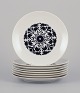 Bjørn Wiinblad 
(1918-2006) for 
Rosenthal, 
Germany. A set 
of eight 
"Berlin Hilton" 
plates in ...