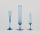 Swedish 
designer, three 
vases in art 
glass crafted 
in a slim 
design.
Blue 
mouth-blown ...