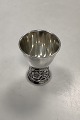 Egg Cup in Silver with ornanmental works