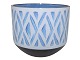 Aluminia Thule, small blue flower pot.Designed (and signed) by artist Anni ...