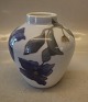 180-902 RC Vase with blue flower 15 cm pre 1923  Royal Copenhagen 
