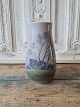 B&G vase decorated with landscape motif No. 8679/210, Factory firstHeight 18 cm.