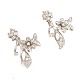 Pair of 18kt 
whitegold 
Flower earrings
22x30mm