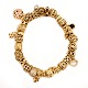 Pandora Armband aus Gold mit 26 Charms. G: 79,7gr