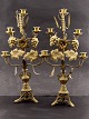 A pair of 
French 
church/thanksgiving 
candlesticks 
each for 5 
candles 19.c. 
height 55 cm. 
item 546516