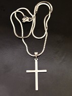 Sterling silver cross and chain