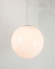 Modern round 
ceiling lamp 
made of 
patterned 
Verano Italian 
glass.
Measurements 
in cm: H: 38 
...