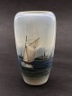 Royal 
Copenhagen Vase 
decorated with 
sailboats 
2609/1049 1st 
assortment 
height 23.5 cm. 
subject ...