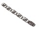 Danish silver, 
joined 
bracelet.
Hallmarked 
"OVL 830S".
Length 18.0 
cm., width 1.7 
...