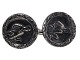 Danish silver, 
pair of 
cufflinks from 
around 1960 to 
1970.
Hallmarked 
"OCK 830S".
The ...