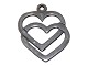 Sterling silver 
children's two 
heart pendant.
Hallmarked "BH 
925".
Measures 1.4 
by 1.3 ...