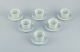 Friedl Holzer-Kjellberg (1905-1993) for Arabia, Finland, a set of six pairs of 
coffee cups and saucers in rice porcelain.