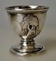 Egg cup, silver 
with decoration 
in the form of 
a mermaid, 
Horsens 
Sølvvare 
Fabrik, 1938, 
...