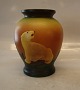 1 pcs in stock 462 IV Vase with polar bear 17.5 cm Axel Sørensen  1929 P. Ipsen Enke (The ...