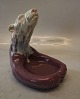 MA.S Majolica Polar bear bowl  16.5 x 14 cm  Pastel & lila luster frosting 
 Bornholm Pottery
