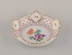 Herend, 
Hungary. Open 
lace porcelain 
bowl with 
hand-painted 
polychrome 
flower motifs 
and gold ...