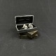 Diameter 2 cm.
The set is not 
in silver but 
shinny metal.
They are in 
perfect 
condition.