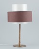 Luxsus, 
Sverige. Stor 
bordlampe i 
messing med 
skærm i ...