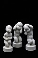 Bing & Grondahl 
, Svend 
Lindhart 
figures in 
white 
porcelain.
(Headache 
No.2206.) 
(Stomachache 
...