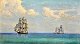 Olsen, Alfred 
(1854 - 1932) 
Denmark: The 
school ship 
Georg Stage in 
the Sound. 
Signed. Oil on 
...