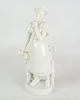 Royal figurine from Royal Copenhagen, model 4131, depicting a girl with flowers and chickens, ...