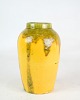 Ceramic vase 
with yellow and 
greenish glaze 
from around the 
1960s.
H:16 Dia:7
