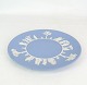 Wedgwood 
ceramic plate 
jasperware 
cream color in 
the motif and 
the background 
color is light 
...