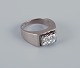 Swedish 
goldsmith. 
Diamond ring in 
18 karat white 
gold.
Total of six 
diamonds 
totaling 0.42 
...