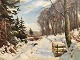 Harald Pryn, 
Winter 
landscape, oil 
painting on 
canvas, needs 
light surface 
cleaning. 
Dimensions ...