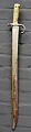 French bayonet, 19th century. Scabbard numbered: X 78905. L.: 71 cm.NB: Collector's permit ...