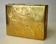 Chinese brass cigarette case, 20th century. Lid decorated with dragon. Stamped: China. 10 x 8 x ...