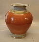 212-3342 RC 
Orange and grey 
vase with gold 
29 x ca 23 x 18 
cm Royal 
Copenhagen 
Crackleware  
...