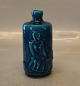 RC Turquis 
glaze flask 14 
cm with relief 
of harvesting 
people Signed 
Jais Royal 
Copenhagen ...