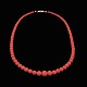 Chr. Veilskov - 
Copenhagen. 
Coral Bead 
Necklace with 
14k Gold Clasp.
Designed and 
crafted by ...