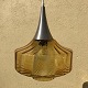 Large amber ceiling lamp with extra glass insert in good condition. Diameter approx. 28 cm, ...