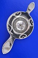 Danish silver with toweres marks /830 silver. Trae spoon flatware, tea strainer, length 16 cm.  ...