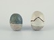 Danish studio 
ceramicist.
Two egg-shaped 
unique ceramic 
sculptures. 
Divided into 
two ...