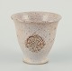 Bente Hansen (born 1943), Danish ceramic artist.
Unique ceramic vase. Glazed in sandy tones.