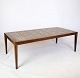 Coffee table 
designed by 
Severin Hansen 
and made in 
rosewood with 
royal brown 
colored tiles 
for ...