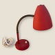 Red retro table lamp, Approx. 33cm high, 12cm in diameter *Nice condition*