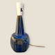 Bornholm ceramics, Søholm, Blue table lamp, 33cm high (incl. socket), 14cm in diameter, No. ...