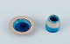 Nils Kähler for Kähler. Small ceramic bowl and small vase with turquoise glaze.Approximately ...